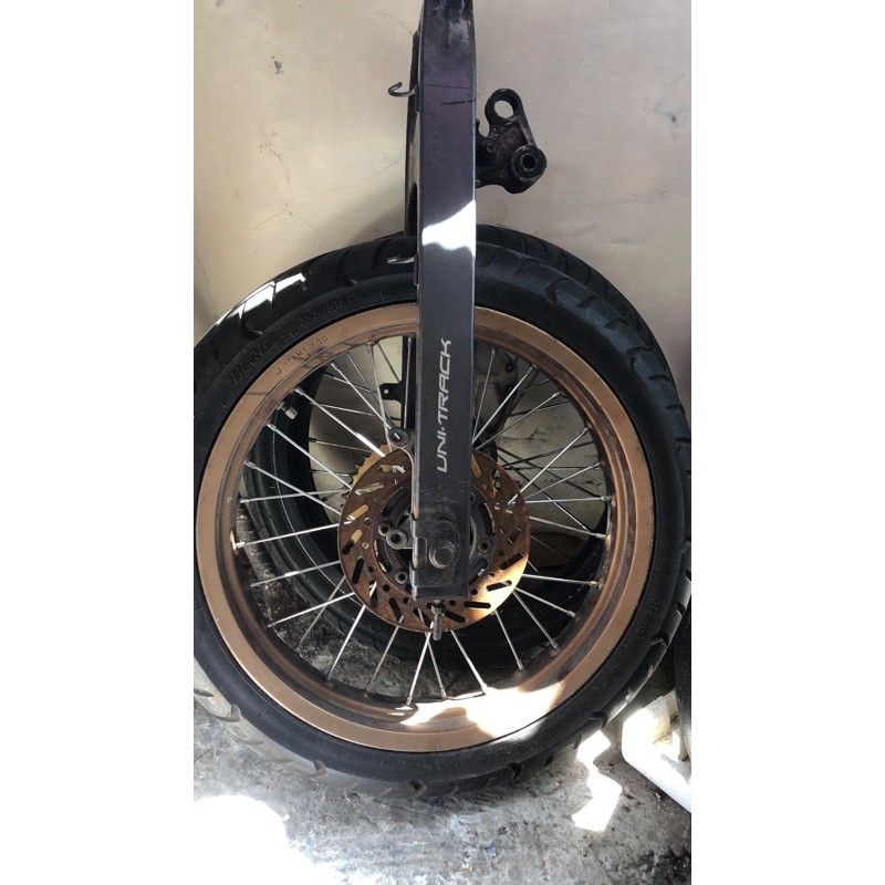 velg klx supermoto + arm unitrack