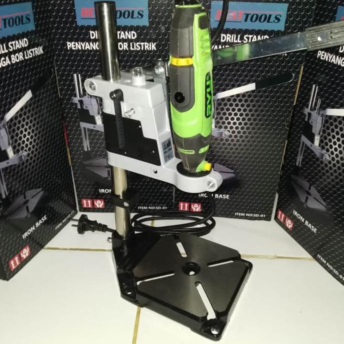 Hi Grade Stand Drill, Dudukan Bor, Stand Bor -Pegangan Bor Iron Base