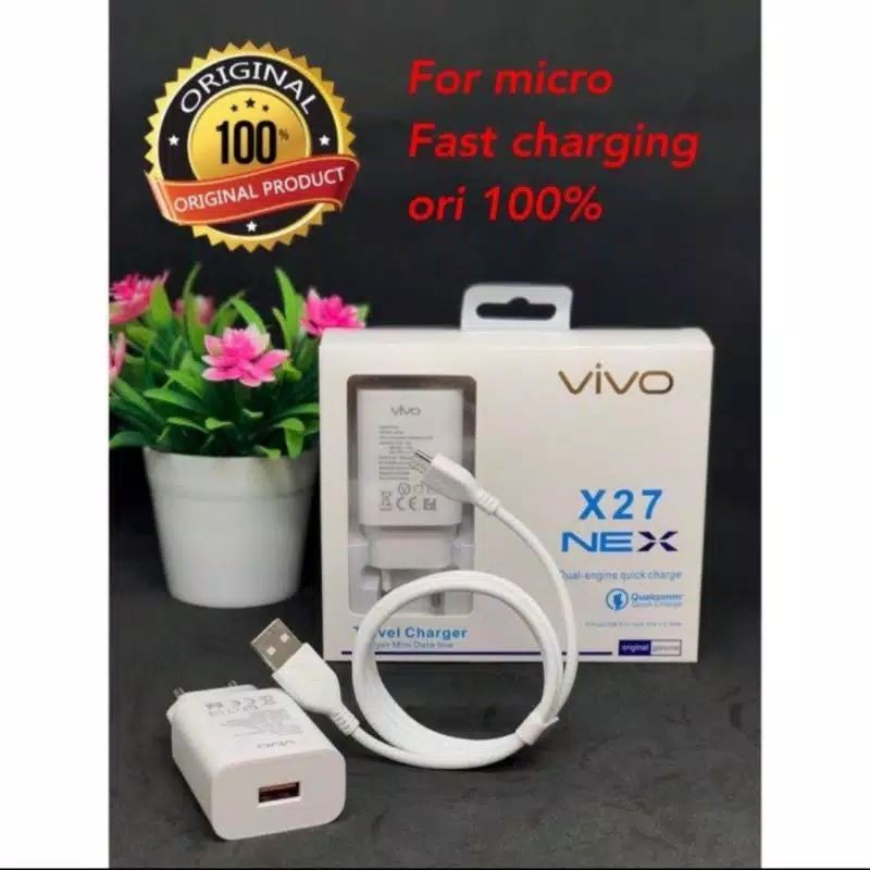 TRAVEL CHARGER VIVO X27 USB MICRO CASAN VIVO X27 FOR ANDROID MICRO