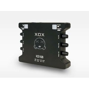 Soundcard Xox KS108 Phantom Power 48V Best for Vlogger   Youtuber Smule Broadcasting SOUND CARD EXT