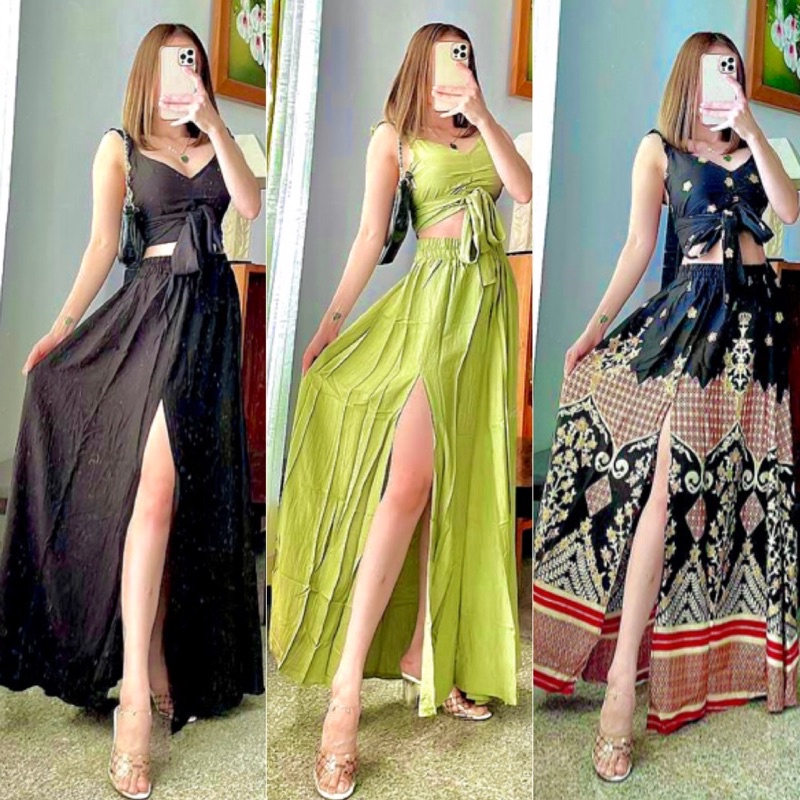 BAJU PANTAI JASMINE | ONE SET PANTAI | BAJU PESTA