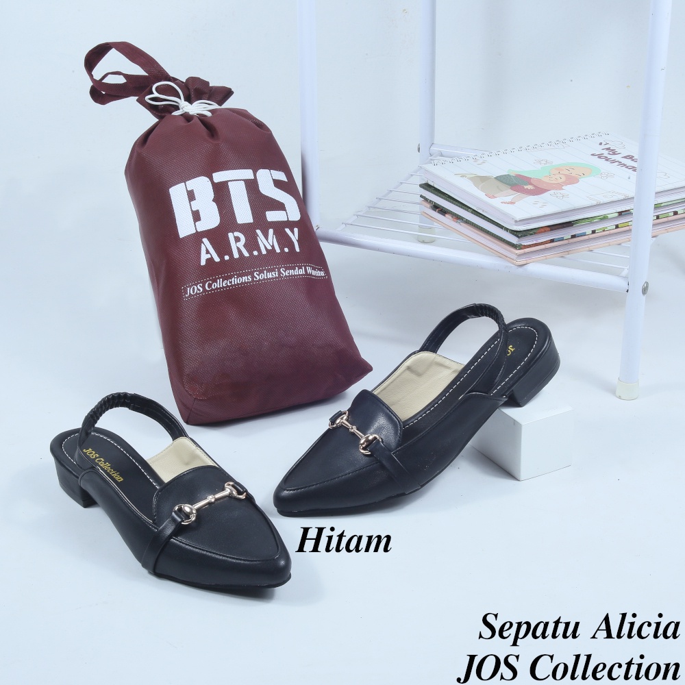 Sepatu Mules Wanita Heels Hak 3 cm  - Alicia by JOS Collection