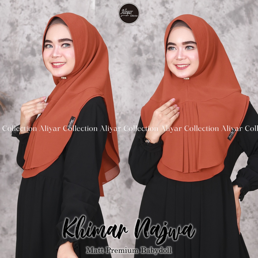 Khimar Najwa Original Aliyar By Awliya Collection Khimar Layer