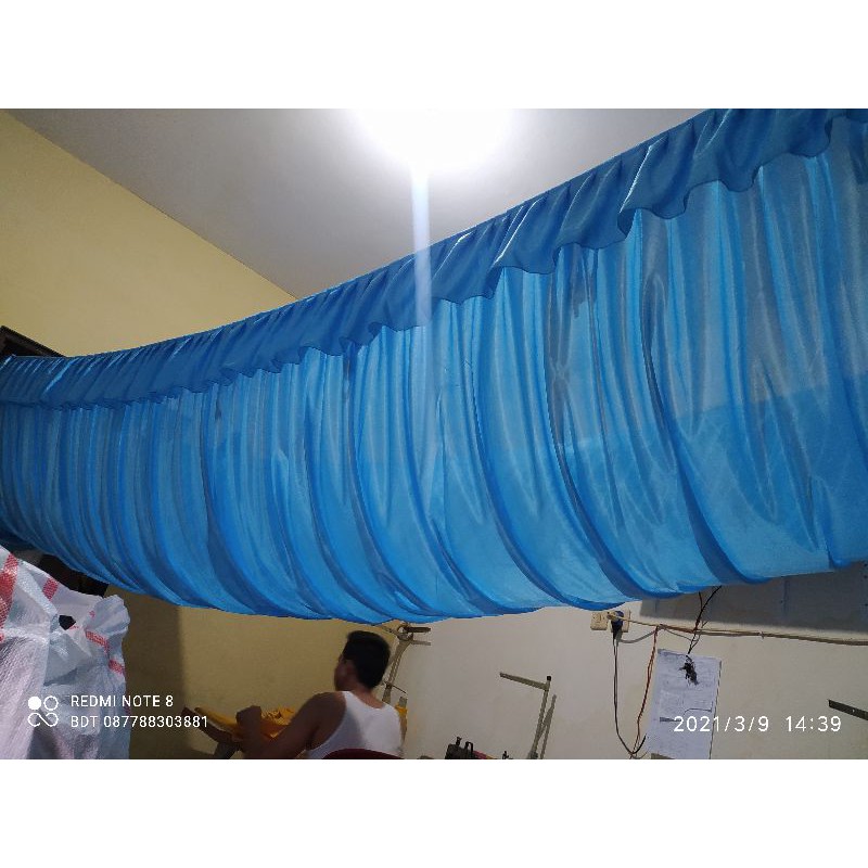 KAIN PLAFON DEKORASI TENDA MODEL GALENGAN / PLAFON GALENGAN / PLAFON GELEMBUNG GALENGAN TENDA PLAFON