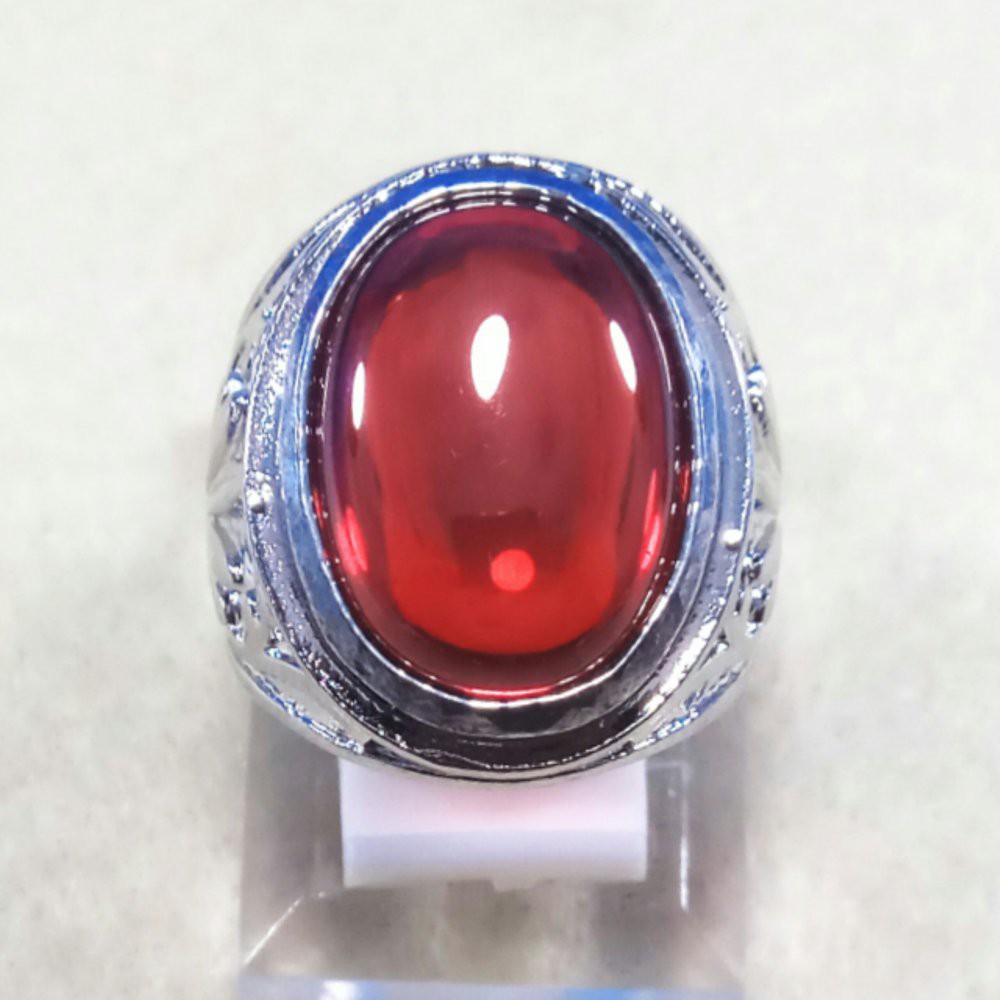 CINCIN BATU AKIK PERMATA RED GARNET BIG SIZE MEWAH DAN TERMURAH