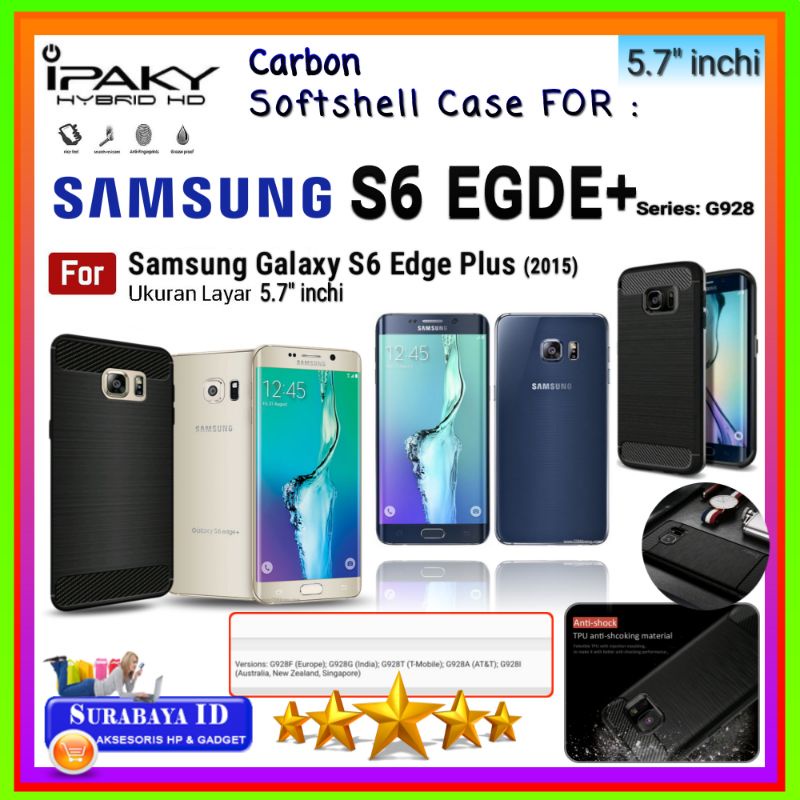 Casing Case Samsung Galaxy S6 Edge Plus 2015 (5.7"inch) | Soft Case iPaky Samsung S6 Edge+ Seri:G928