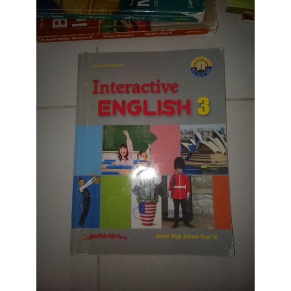 

Buku Cetak Bahasa Inggris Kelas 9 || Buku Paket Interactive English kelas 9 Smp