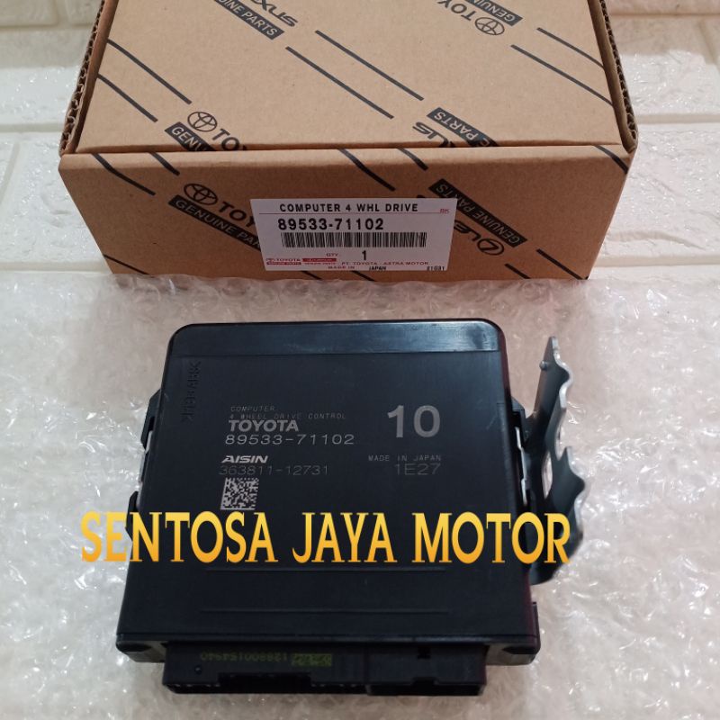 Ecu Komputer Computer 4WD 4 Wheel Drive Control 89533-71102 71101 71100 Toyota Fortuner VRZ Hilux Revo ORIGINAL