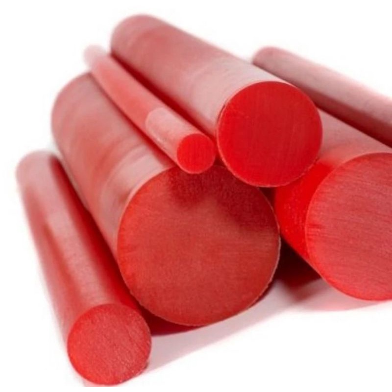 Red polyurethane Rod / PU rod merah dia 55mm panjang 100cm