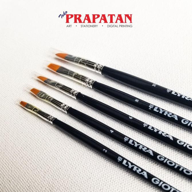 

TERMURAH Kuas Lyra flat set isi 5 - Ganjil set Kode 709