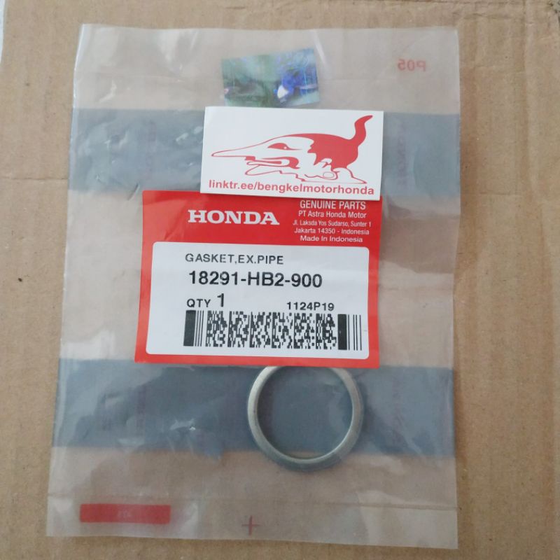 18291-HB2-900 Gasket Exh Pipe Paking Perpak Knalpot Grand Supra 100 125 C50 C70 C90 Kirana Asli HGP