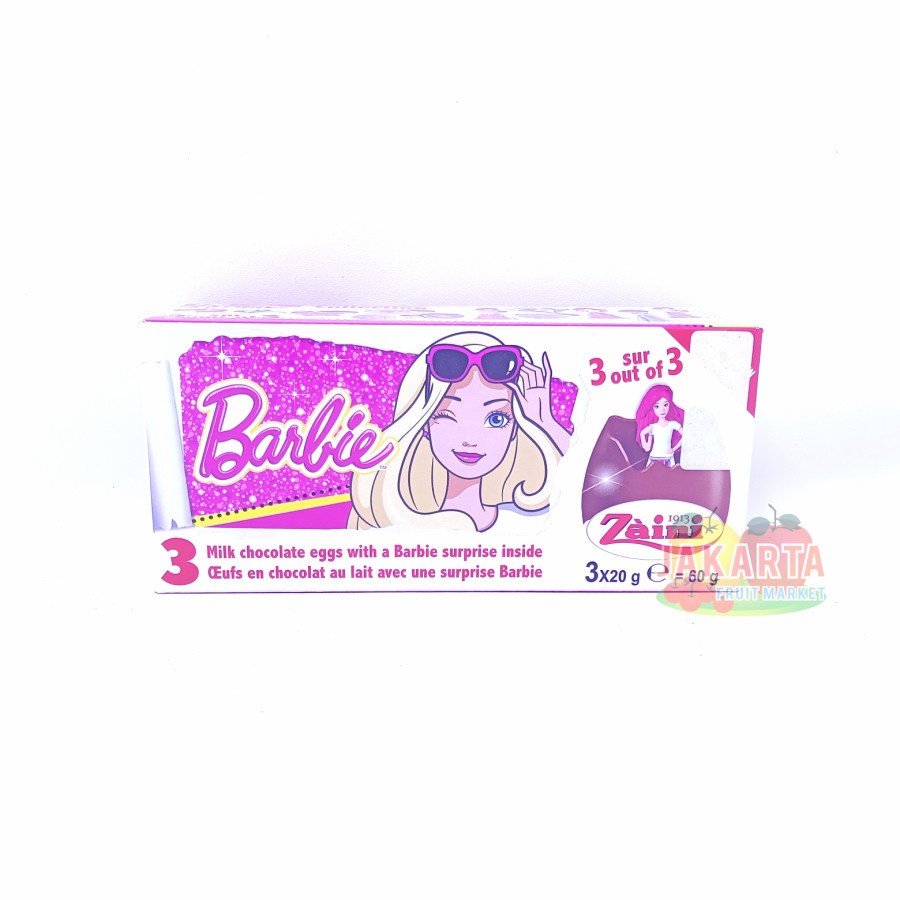 (COKELAT) ZAINI CHOCOLATE EGG BARBIE 60G