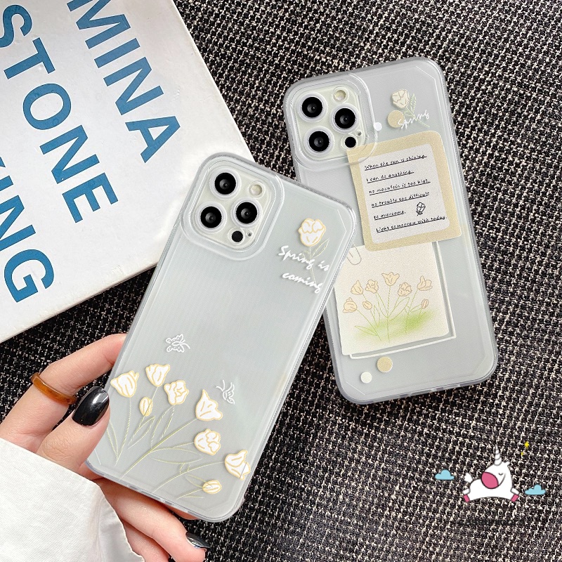 Case Motif Bunga Musim Panas Xiaomi Redmi A1 10 9 9T 9C NFC Redmi Note9 8 10 9 Pro 11s 11 Pro 10s 10pro Max Plus POCO F4 M3 M4 X3 Pro Fresh Flowers Memo Bening Lembut TPU Penutup Belakang Flower