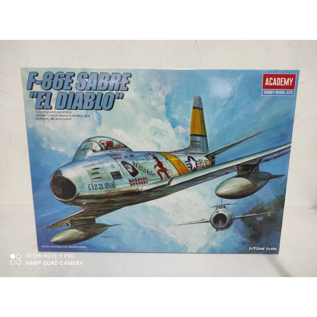 Mainan Rakitan ACADEMY F-86E SABRE 1681