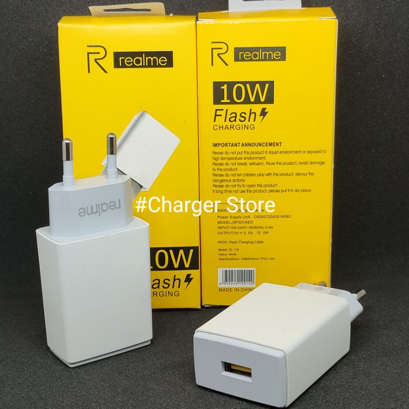 Adaptor Batok Charger Realme 10W 2A Fast Charging ORIGINAL