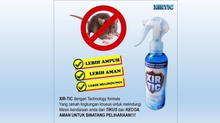 XIRTIC anti tikus kap mobil /pengusir tikus kap mobil / pengusir tikus