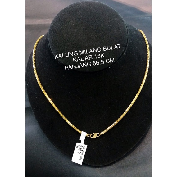 KALUNG MILANO BULAT KADAR 700/16K WANITA DEWASA POLOS