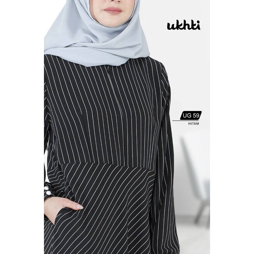 Gamis_katun_garis-garis_Munira_UG59