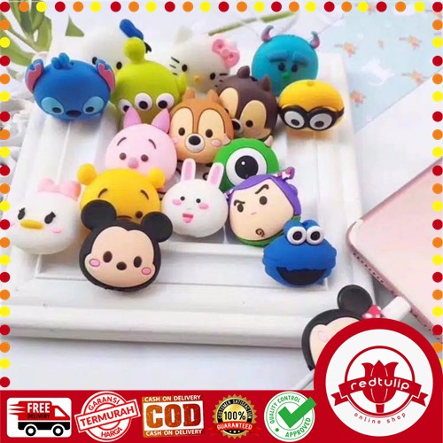 Cable Bite Pelindung Ujung Kabel Karakter Tsum Lucu