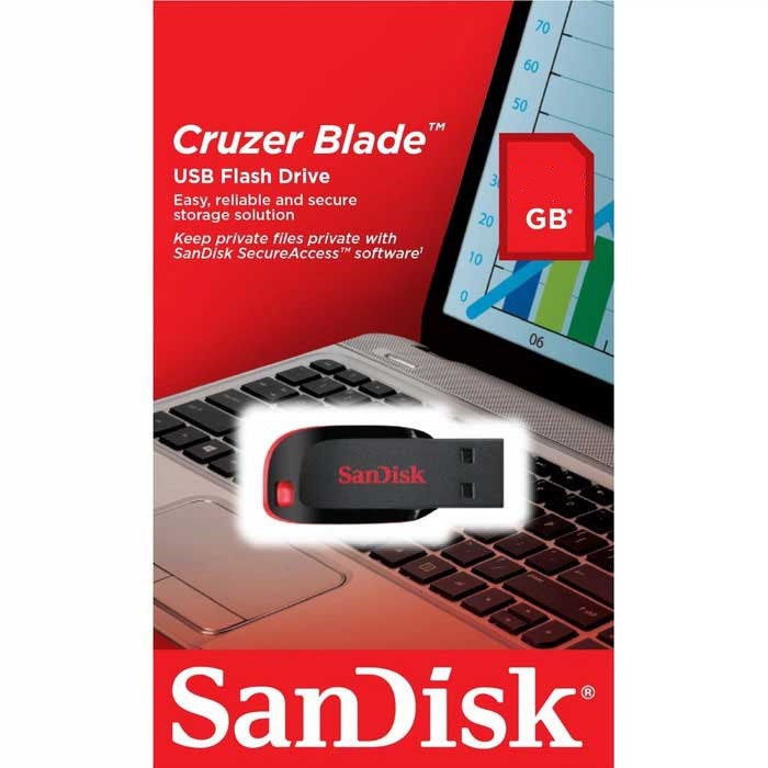 Mall SanDisk Cruzer Blade USB Flash Drive 32GB (SDCZ50-032G-E11)