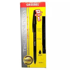 pulpen greebel hitam technoline