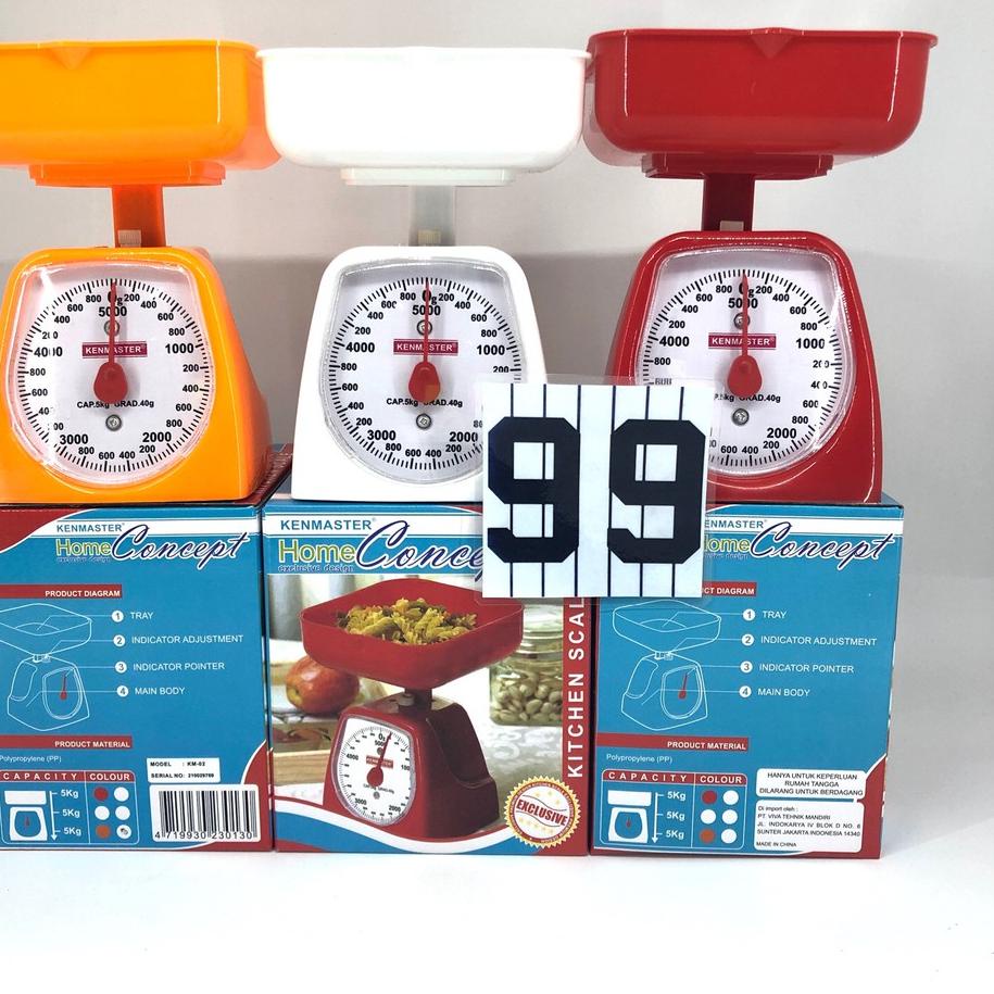 ♙ Kenmaster Timbangan Kue 5Kg 5000g Analog Kitchen Scale 5 kg ✲