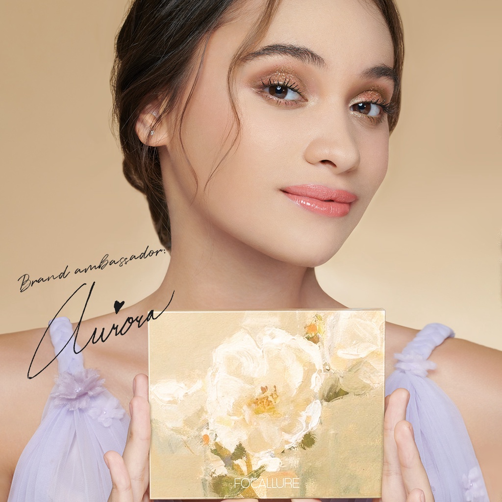 (READY&amp;ORI) Focallure Jasmine Romantic Bloom 12 Pan Eyeshadow FA321 FA 321