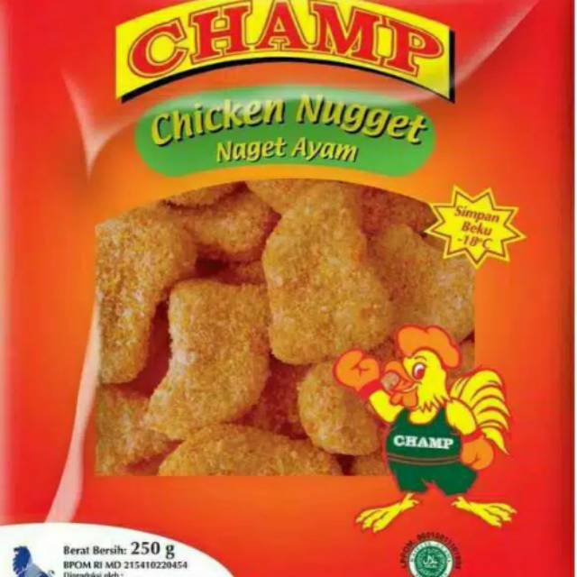 

CHAMP CHICKEN NUGGET NAGET AYAM 250 GR