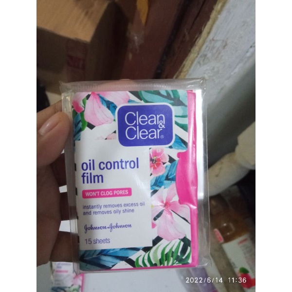 (STOK READY) OIL CONTROL FILM CLEAN &amp; CLEAR PINK