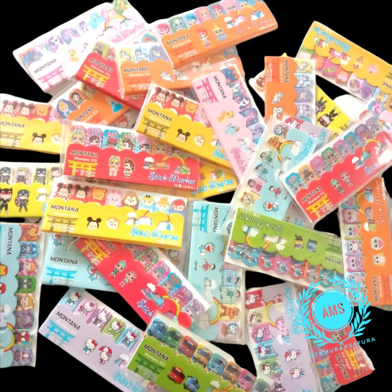

STICKY NOTES KERTAS/ MEMO / STICK MARKER / PEMBATAS BUKU / STICKER / MEMO BERKARAKTER