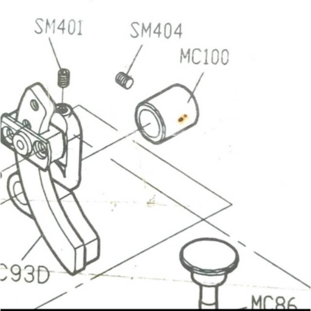 SM404 Baut Kutu Kasar Halus - Mesin Jahit Kamkut / Overdeck F007