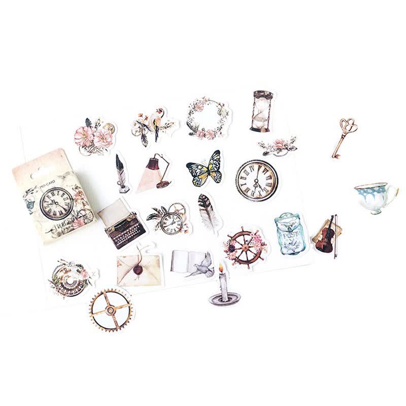 

[PER BOX] Stiker Aesthetic Tumblr Deco Scrapbook Bujo Diary DIY Vintage