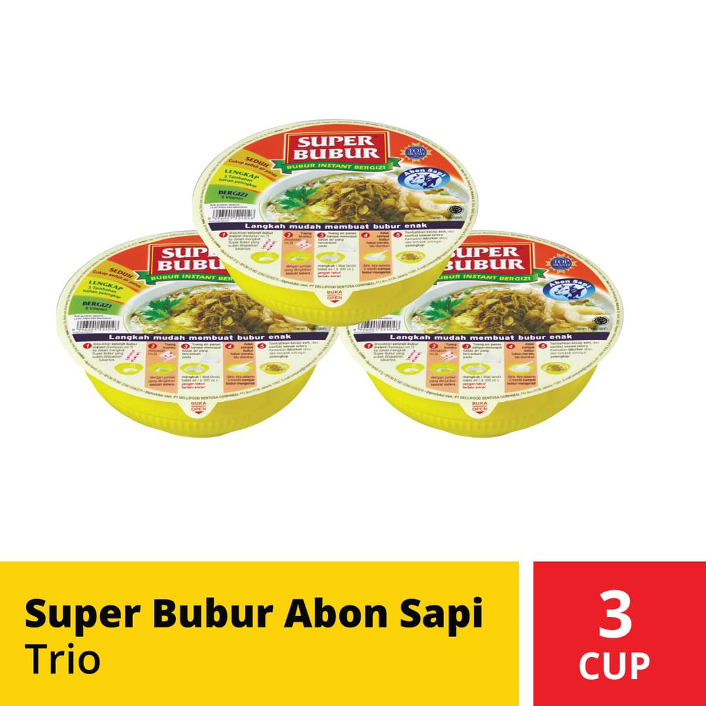 

PROMO SUPER BUBUR ABON SAPI TRIO TERMURAH