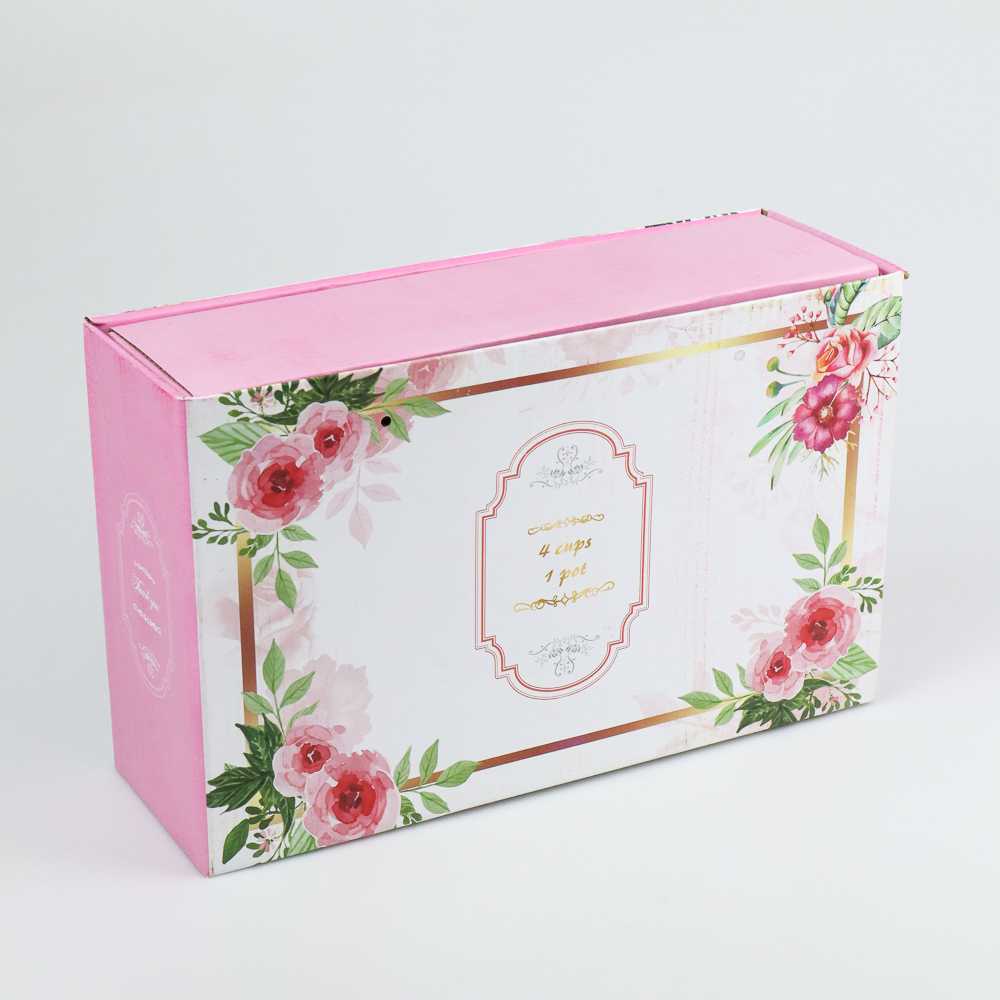 TD-AI02 SUNFILI Cangkir Teko Keramik Set 4 Cups 1 Pot European Style - B140
