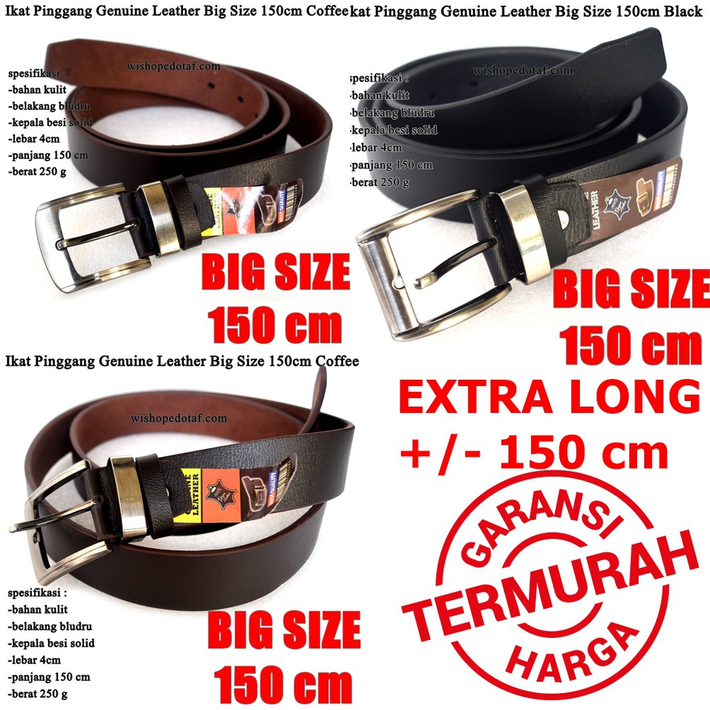 Sabuk / Ikat pinggang Pria Kulit  Big Size 150cm