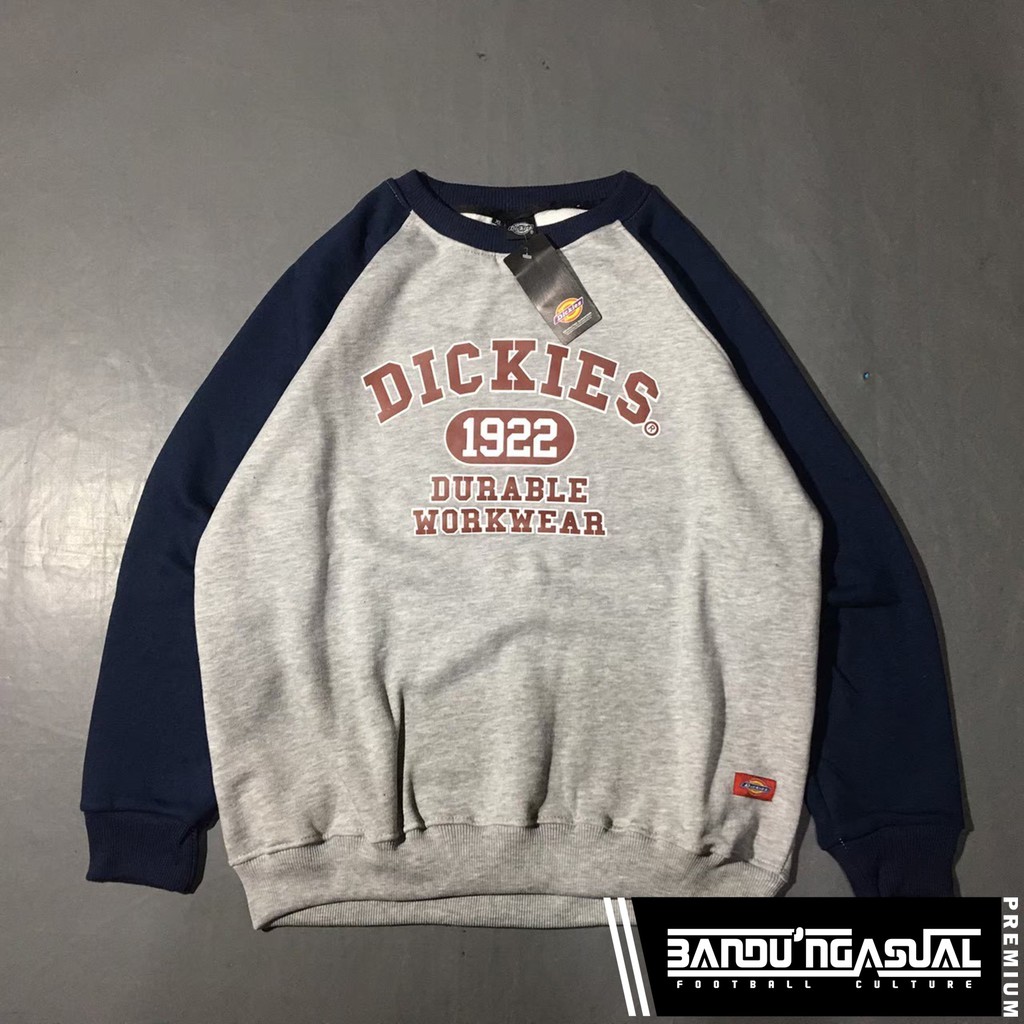 CREWNECK "DICKIES" DICKIES 1922 REGLAN ( GRAY-NAVY)