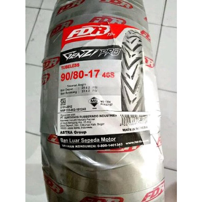 Ban FDR 90/80-17 GENZI PRO TUBELESS