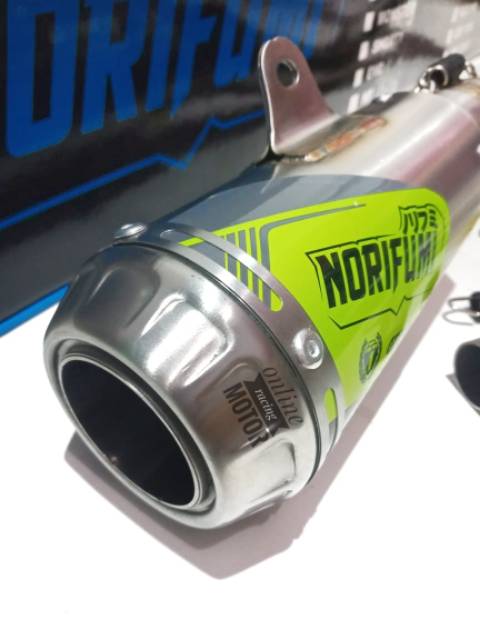 Knalpot norifumi original gtx pro jupiter z vega racing stainless