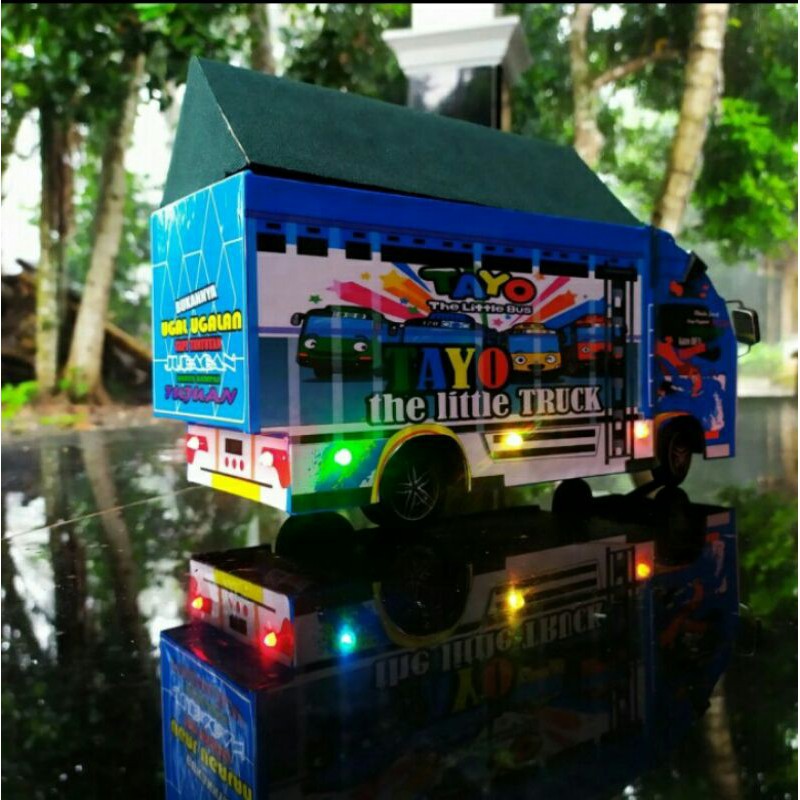 Miniatur Truck Oleng Motif TAYO / Miniatur Truk