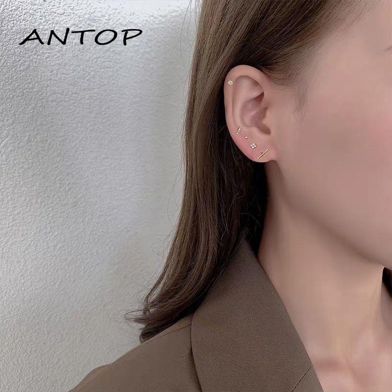 5 / 6PCS Anting Tusuk Aneka Desain Gaya Simple / Pelajar Untuk Wanita