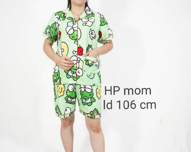 baju tidur couple ibu dan anak keropi wawa SET/STELAN pasangan