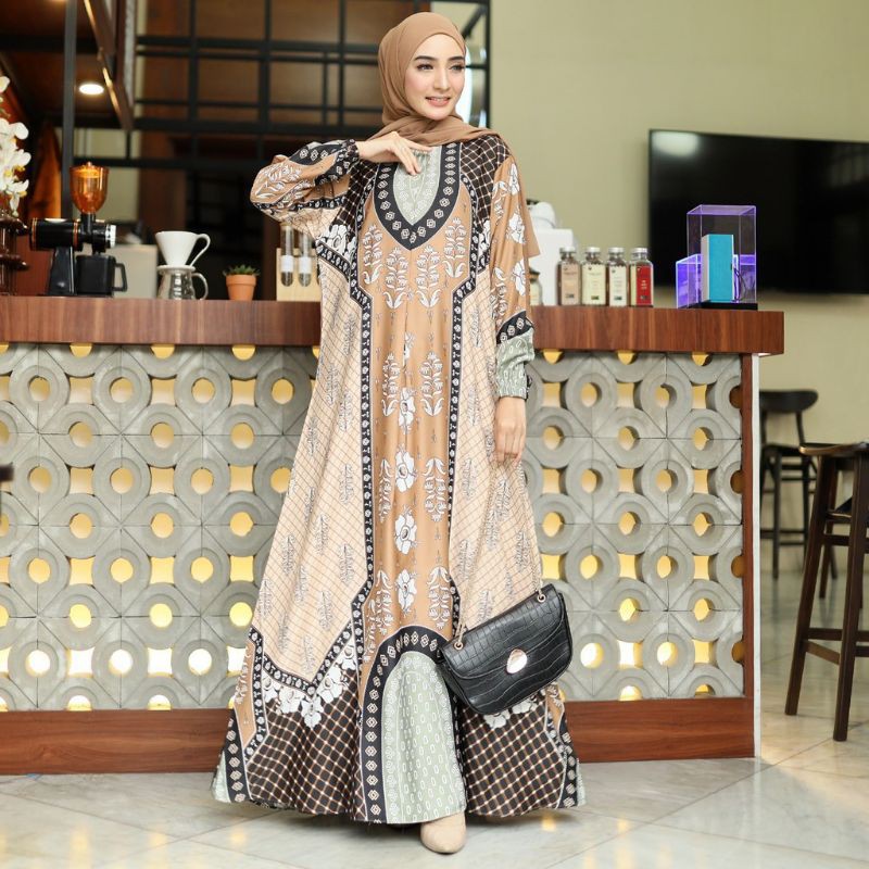 GAMIS LYODRA DRESS MUSLIM WANITA PREMIUM // GAMIS MOTIF MAXMARA LUX