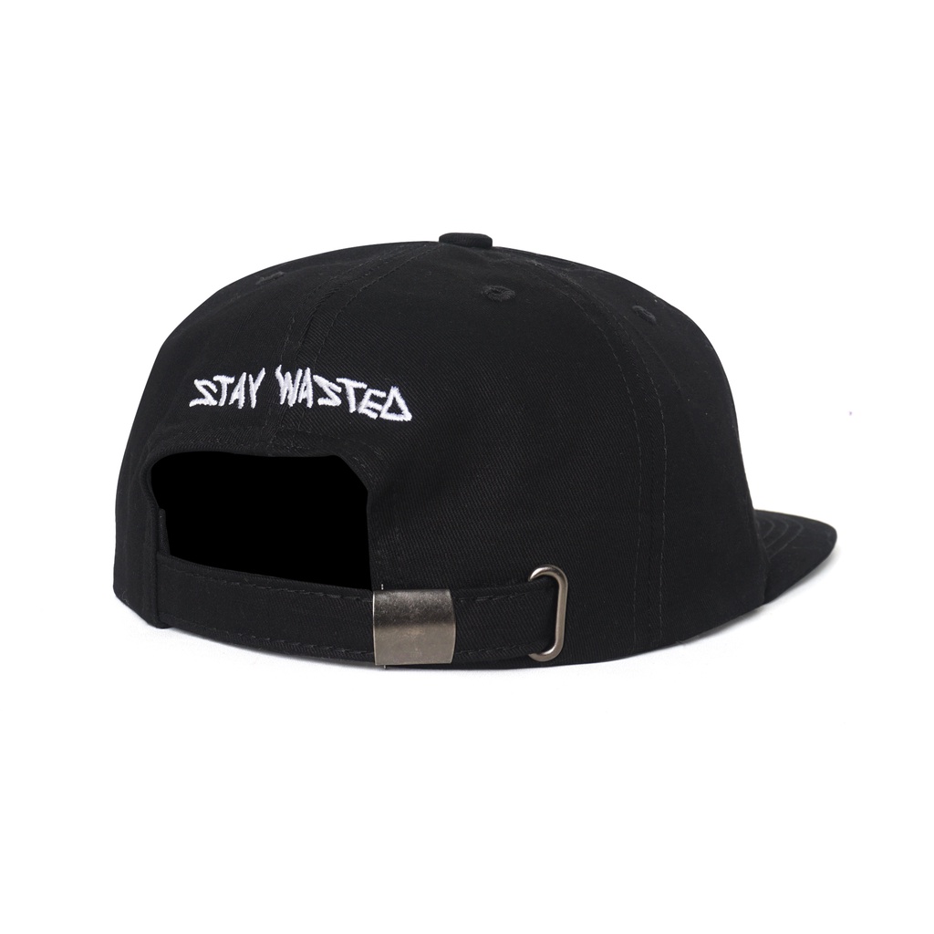 CUTS | Sixpanels Caps | STAY WASTED | Black