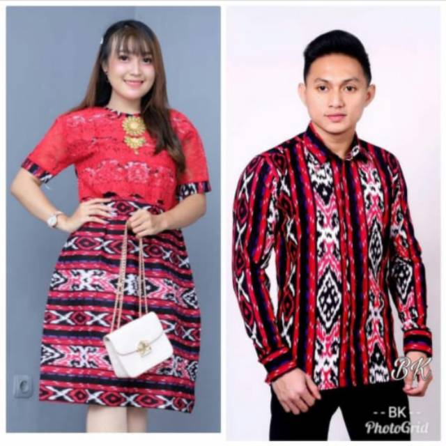 COUPLE DRESS BROKAT