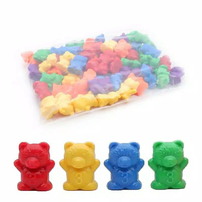 Rainbow Counting Bears - Mainan Belajar Warna Angka Berhitung