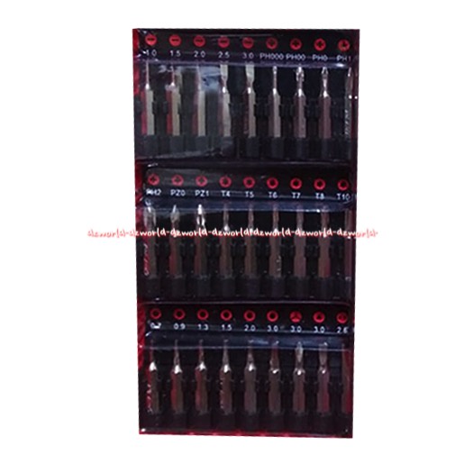 Krisbow Maxbuilt Pricision Ratchet Screwdriver Set 31pc Alat Perkakas Obeng Set Mata Bisa DiGanti Tukar Tukar