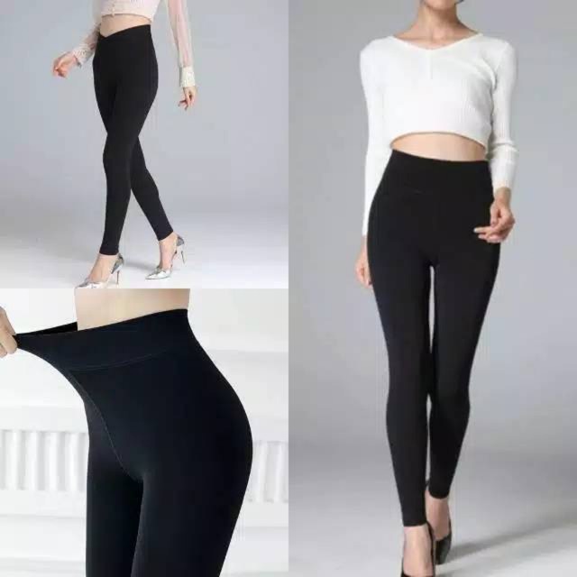 Legging HW Basic Polos Premium Import Tebal Fit to S-XXL Jumbo