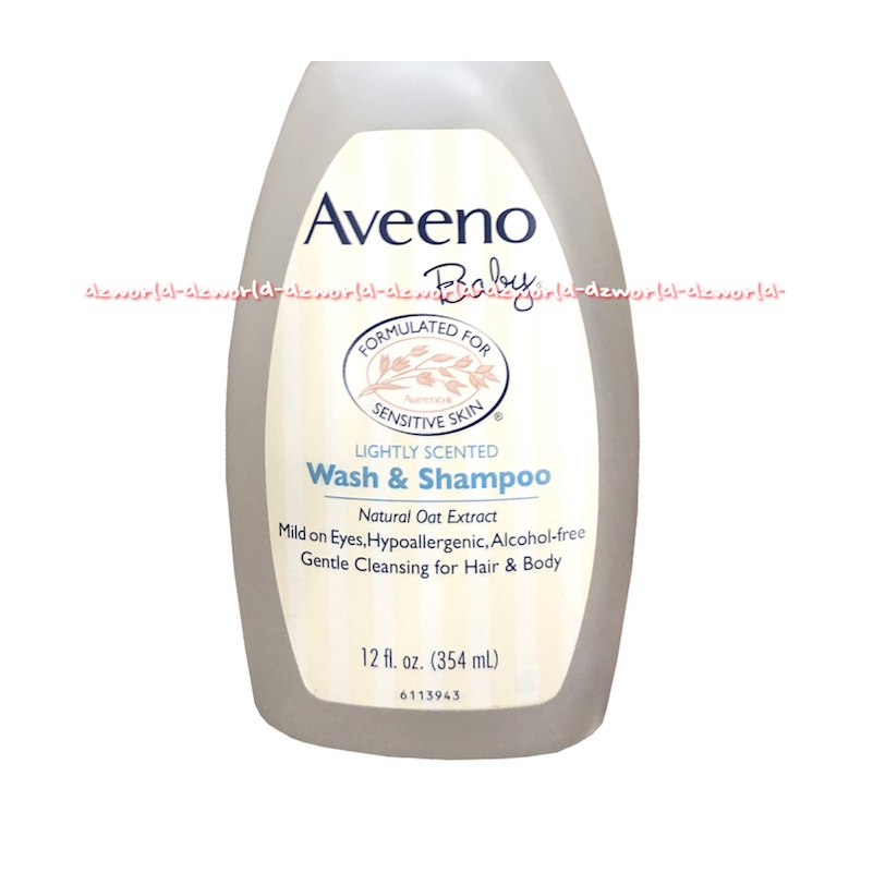 Aveeno Baby Wash &amp; Shampoo Natural Oat Extract 354ml Sabun Sampo Bayi Avenoo Aveno Bebi Wash Afeeno Afeno