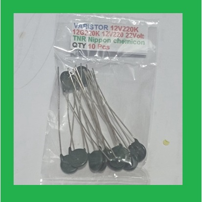 QTY 10 Pcs VARISTOR 12H220K 12V220K 12G220K 12V220 22Volt TNR Nippon chemicon