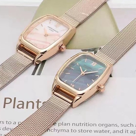 Jam Tangan Wanita Strap Rantai Pasir Analog Quartz Korean Import